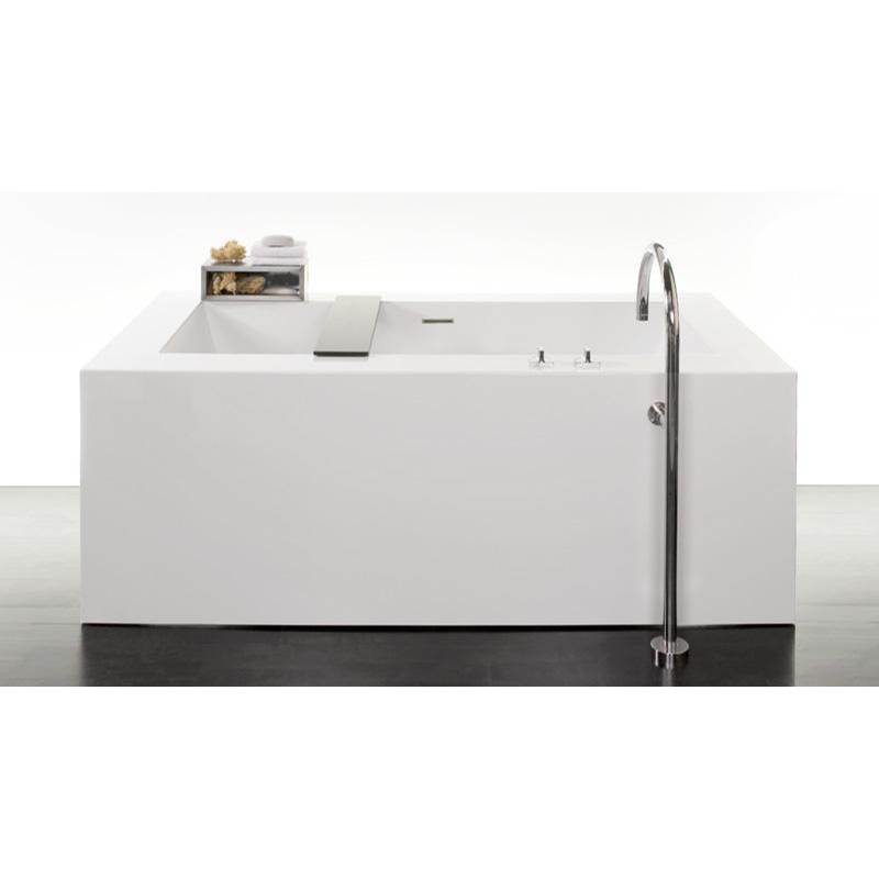 WETSTYLE Cube Bath 66 X 36 X 24 - Fs - Built In Nt O/F & Bn Drain - Copper Conn - White Matte